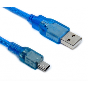 HS0521 Blue 30cm MINI USB cable  